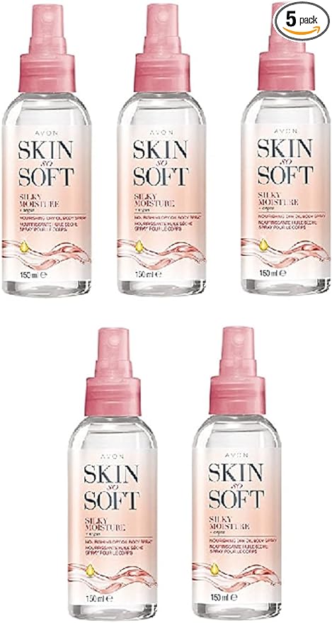 5 x Skin So Soft Silky Moisture Nourishing Dry Oil Spray (5 x 150ml)