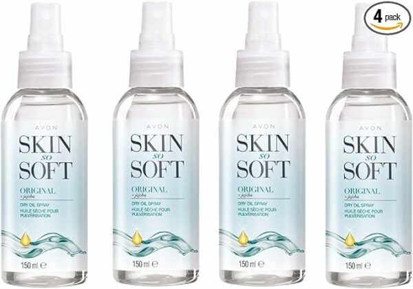 Avon Skin So Soft Original Dry Oil Spray 4 x 150ml.