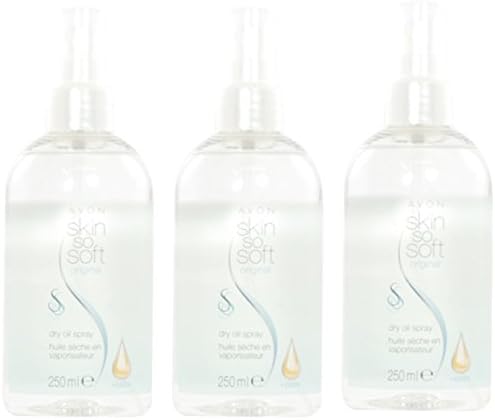 Avon Skin So Soft Original Dry Oil Spray Size Bottle 250 ml - Pack of 3