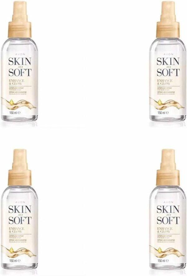 4x AVON SKIN SO SOFT ENHANCE & GLOW AIRBRUSH SPRAY